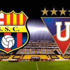 Barcelona SC y Liga de Quito se enfrentan en el estadio Monumental.