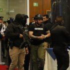 Daniel Salcedo, sentenciado por delincuencia organizada, estuvo en la Asamblea el 17 de julio de 2025.