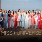 Las candidatas de Miss Universo Ecuador junto a Victoria Kjaer.