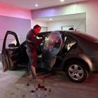 Vehículo de Marcelo Ruiz con múltiples impactos de bala tras el ataque en el sector El Guabito