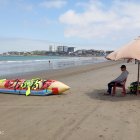 Así permanece Playas este sábado 26 de julio. Ni visitantes de la Sierra ni de Guayaquil han visitado el balneario tras la masacre.