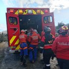 Personal del Grupo de Rescate en Alta Montaña participó en el rescate de las víctimas.