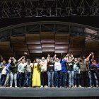 El candidato del Partido Socialista Unido de Venezuela (PSUV), Gian Carlo Di Martino, celebra su victoria en las elecciones municipales en Maracaibo (Venezuela).