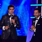 Danilo Carrera y Eduardo Andrade, presentadores de Miss Universo Ecuador.