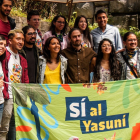 El colectivo Yasunidos, en la campaña, previo a la consulta popular del 2023.