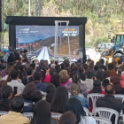 Daniel Noboa inauguró la construcción del distribuidor de tráfico sobre la autopista Cuenca- Azogues