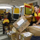 Paquetería. Una de las empresas que lleva envíos a Estados Unidos.