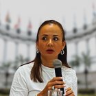 La prefecta Marcela Aguiñaga volvió a defender la postura de la institución ante la paralización de obra en Los Ceibos.