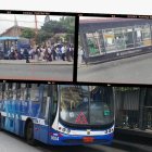 Un bus de Metrovía sufrió un desperfecto mientras circulaba por la avenida 25 de Julio, en el sur de Guayaquil, este miércoles 30 de julio.