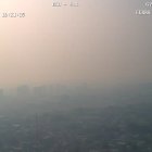 Una densa neblina cubre parte de río Guayas, la tarde del jueves 31 de julio.