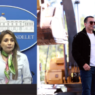 Carolina Jaramillo se encargó de anunciar los 5.000 despidos. El presidente Daniel Noboa acude a inauguraciones y colocaciones de primeras piedras de obras.