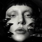 Lady Gaga en la sesión de fotos de Mayhem.