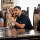 El alcalde de Guayaquil, Aquiles Álvarez, durante una sesión del Concejo Cantonal.