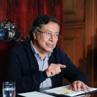 El presidente colombiano, Gustavo Petro, hablando durante una alocución televisada este martes 5 de agosto de 2025, en Bogotá (Colombia).