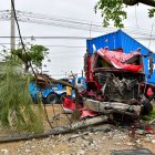 Un accidente de tránsito, registrado en el ingreso a Ciudad Santiago, involucró a un tráiler la mañana de este jueves 7 de agosto.
