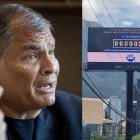 Rafael Correa se pronunció ante valla en Quito que se viralizó en redes sociales este 7 de agosto.