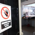 Vacía estaba este 9 de agosto la garita de seguridad de Málaga 2, doce horas después del asesinato de dos hombres.