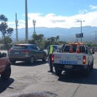 La AMT cerró dos carriles de la Ruta Viva, en el tramo entre la av. Simón Bolívar y av. Oswaldo Guayasamín.