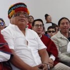 El nuevo presidente de la Conaie, Marlon Vargas, lanzó un mensaje a Daniel Noboa, durante la ceremonia de entrega del bastón de mando de la organización indígena