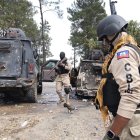 Integrantes de la Policía Nacional de Haití durante un operativo en Puerto Príncipe.