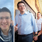 Maria Claudia Tarazona y Miguel Uribe Turbay en fotos de archivo.