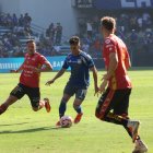 Juan Pablo Ruiz del Emelec, salió expulsado ante D. Cuenca.