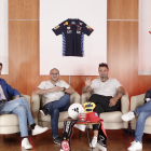 José Carlos Crespo (i), Sttefano Dueñas, Esteban Dreer y Daniel Navas, conforman el panel de El Jueguito.