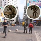 Como parte de la renovación de calle Panamá se colocarán las esculturas de una iguana en una partida de ajedrez y un mono jugando trompo.