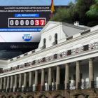 Una valla con un mensaje contra la Corte Constitucional deja un rastro hasta llegar a Cristina Maggi.