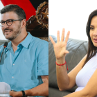 Autoridades. Aquiles Álvarez, alcalde de Guayaquil, y Marcela Aguiñaga, prefecta del Guayas.