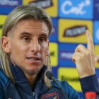 El seleccionador del equipo de fútbol de Ecuador Sebastián Beccacece.