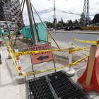 La Pradera. En el sector de La Carolina, se están haciendo trabajos cerca de la estación del metro. Esta estación es la que menos pasajeros recibe de todo el sistema.