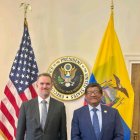 Jamieson Greer, embajador de Estados Unidos y el ministro de Producción, Luis Alberto Jaramillo.