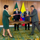 Autoridades de Brasil y Ecuador firman memorandos de entendimiento en áreas clave como tecnología y agricultura.