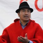 Leonidas Iza, expresidente de la Conaie,habría sido víctima de un "cobarde intento de asesinato", según denunció el Movimiento Indígena de Cotopaxi.