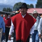 El exdirigente de la Conaie Leonidas Iza denunció hostigamiento en su contra el 18 de agosto de 2025.