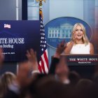 La portavoz de la Casa Blanca, Karoline Leavitt.