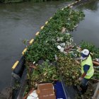 En el río Portoviejo se logró reciclar el 65,1 % del plástico que llega.