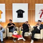 José Carlos Crespo (i), Esteban Dreer, Sttefano Dueñas, y Daniel Navas, conforman el panel de El Jueguito.