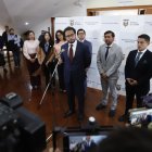 Jimmy Martín, Edgar Lama y Sariha Moya tras el Comité Nacional de Salud explican medidas anticorrupción