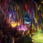 Ilustración para el Ferrocarril de Big Thunder Mountain.