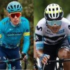 Los ciclistas Martín López (i) y Jefferson Cepeda serán los únicos representantes ecuatorianos en la Vuelta a España.