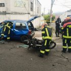 Esta mañana, se registró un siniestro de tránsito en la Av. Bartolomé de las Casas y Domingo Espinar, norte de Quito.
