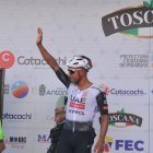 Jhonatan Narváez en uno de de los cuatro podios conseguidos en lo que va de la temporada.