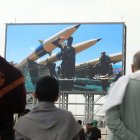 Misiles durante una protesta en apoyo del pueblo palestino, en Saná, Yemen, el 22 de agosto de 2025.