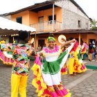 Tradición. El baile de marimba es uno de los actos más representativos.