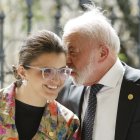 La vicepresidenta de la República, María José Pinto, y el presidente de Brasil, Luiz Inácio Lula da Silva, durante la V Cumbre de Países Amazónicos.