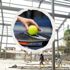 En Urdesa se levantó la estructura para las dos canchas de pádel que el Municipio de Guayaquil prevé entregar en octubre del 2025.