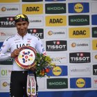 Narváez ocupó el segundo lugar del podio que ganó Soren Wærenskjold (Uno-X Mobility) y completó Riley Sheehan (Israel).