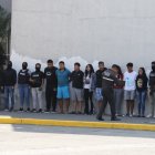 Algunos de los detenidos fueron presentados a la prensa.